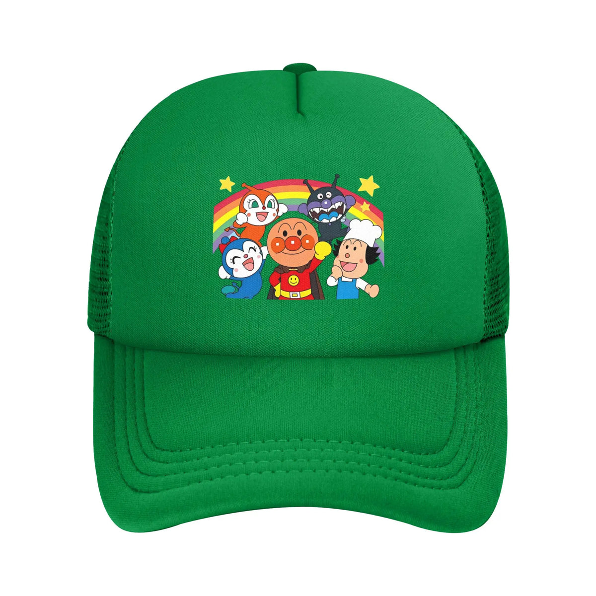 Adult A-Anpanmans Anime Trucker Hats Mesh Baseball Caps
