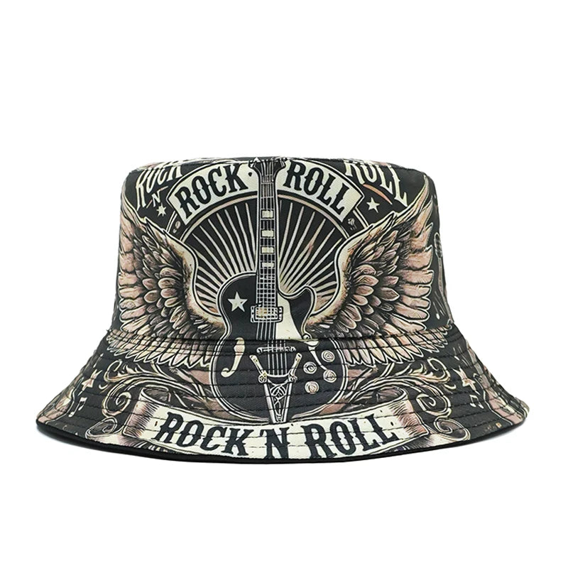 Double Layered Rock Roll Bucket Hat