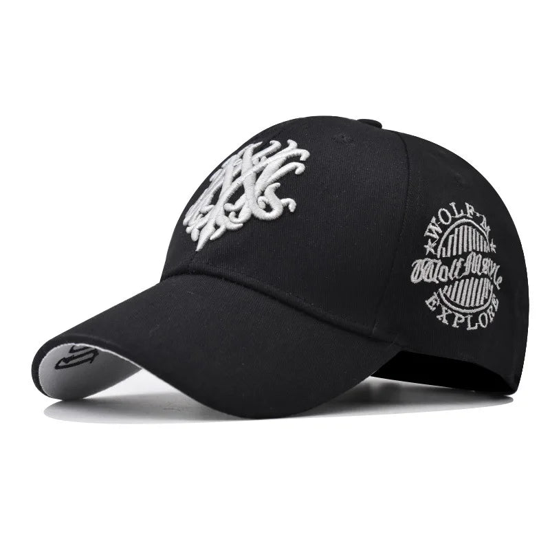 Fashion Baseball Caps Snapback Hats Men Women Adjustable 3D Totem Embroidery Hip Hop Hats