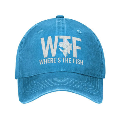 WTF Where's The Fish Hat Women Baseball Hat