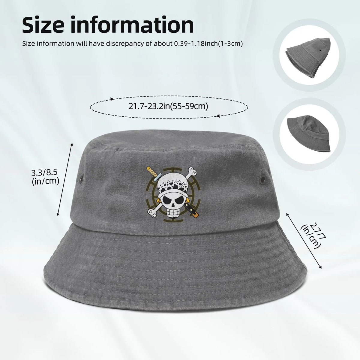Bucket Hat Traffy Law Trafalgar Law One Piece Anime