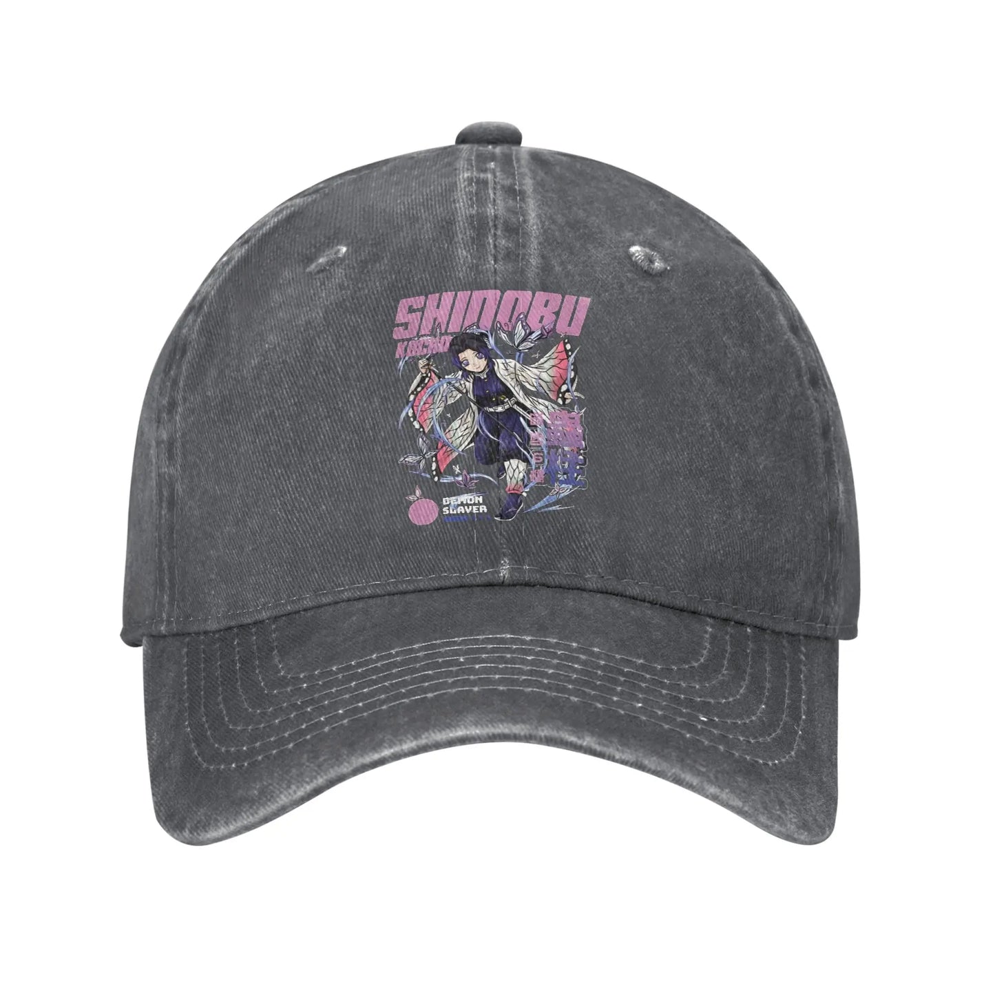 Demon Slayer  Multicolor Hat Peaked Women's Cap Shinobu Kocho Baseball Hat