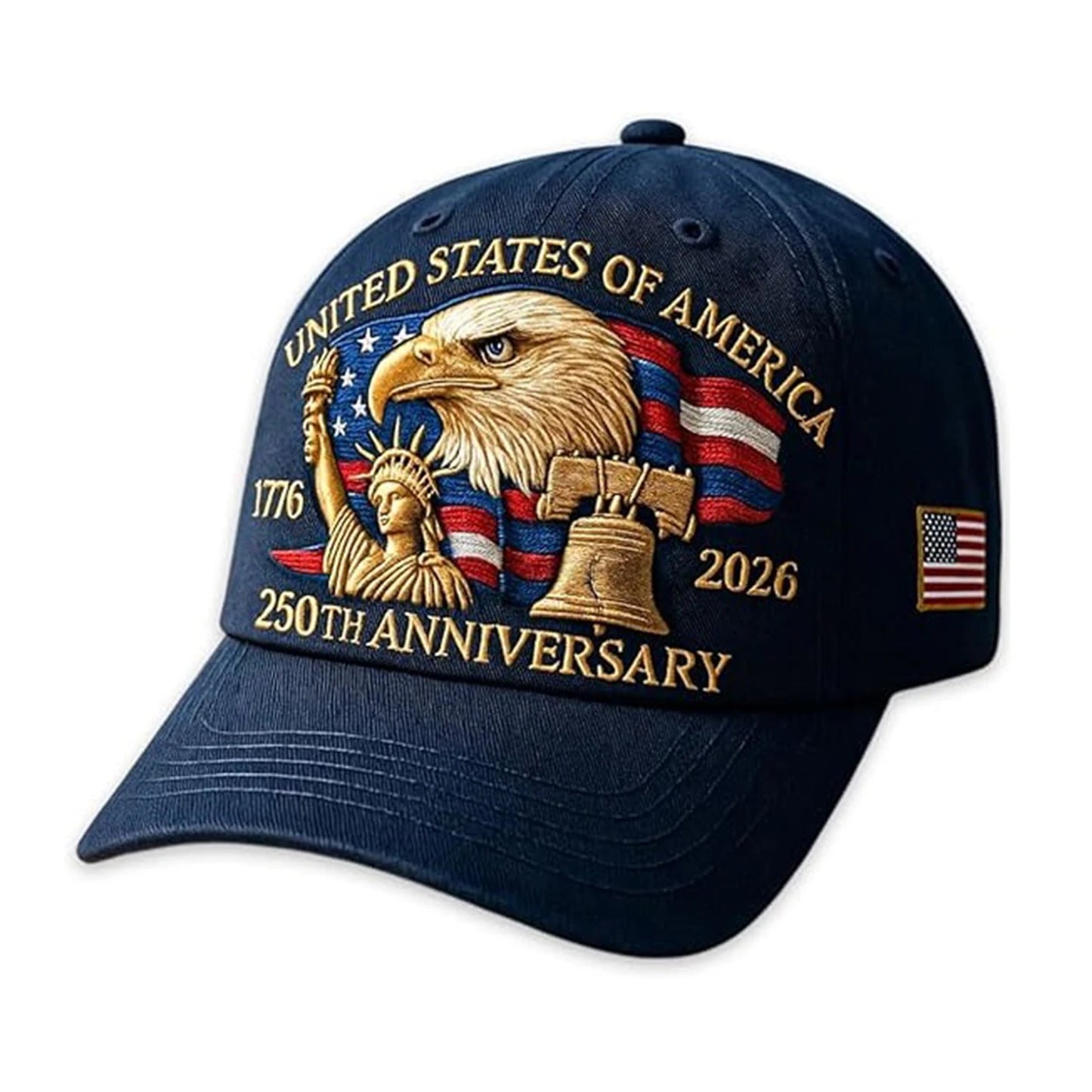 US 250th Anniversary Cap Adjustable Patriotic Baseball Cap US 250th Anniversary For Men Women