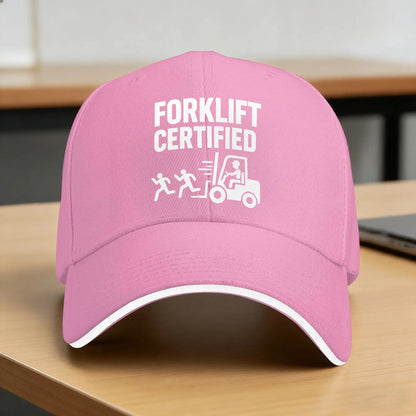 Summer Forklift Certified Funny Fork Lift Operator Baseball Cap