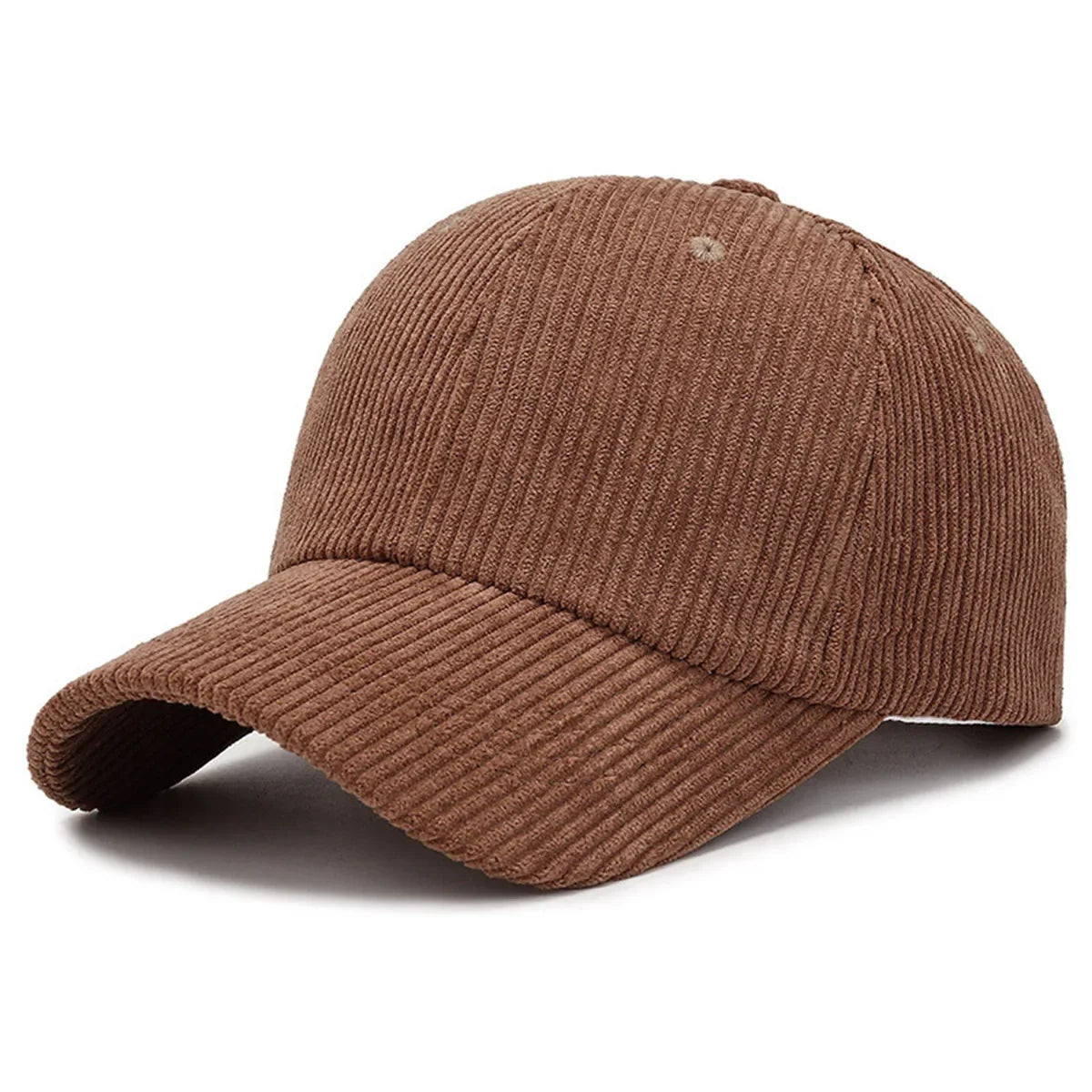 Fashion Suede Baseball Cap Men and Women Autumn and Winter Solid Retro Corduroy
