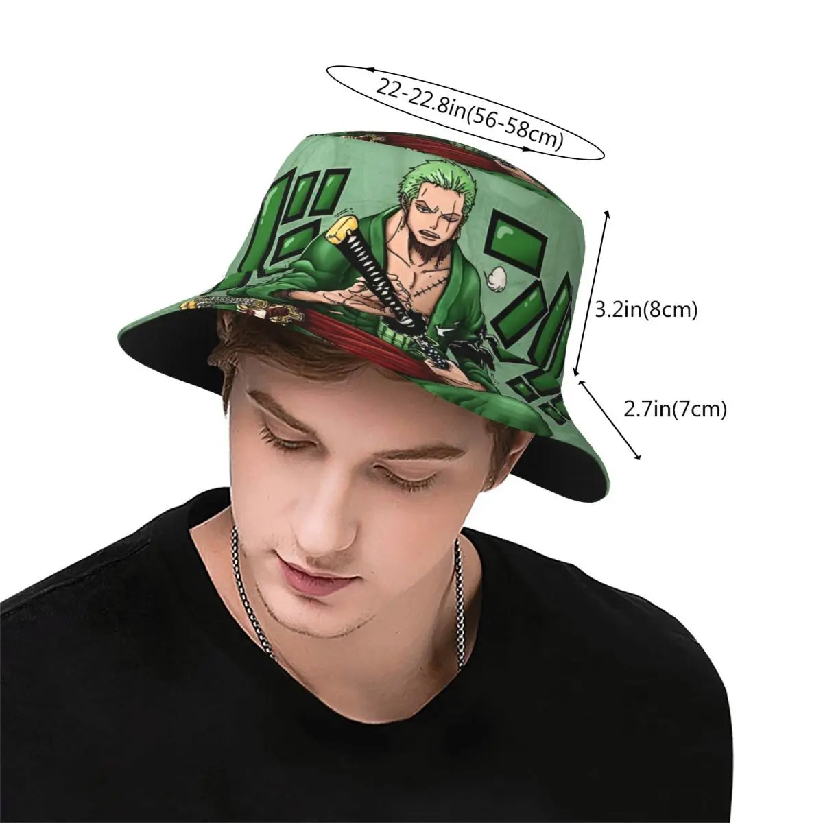 One Piece Anime Zoro Merchandise Bucket Hat