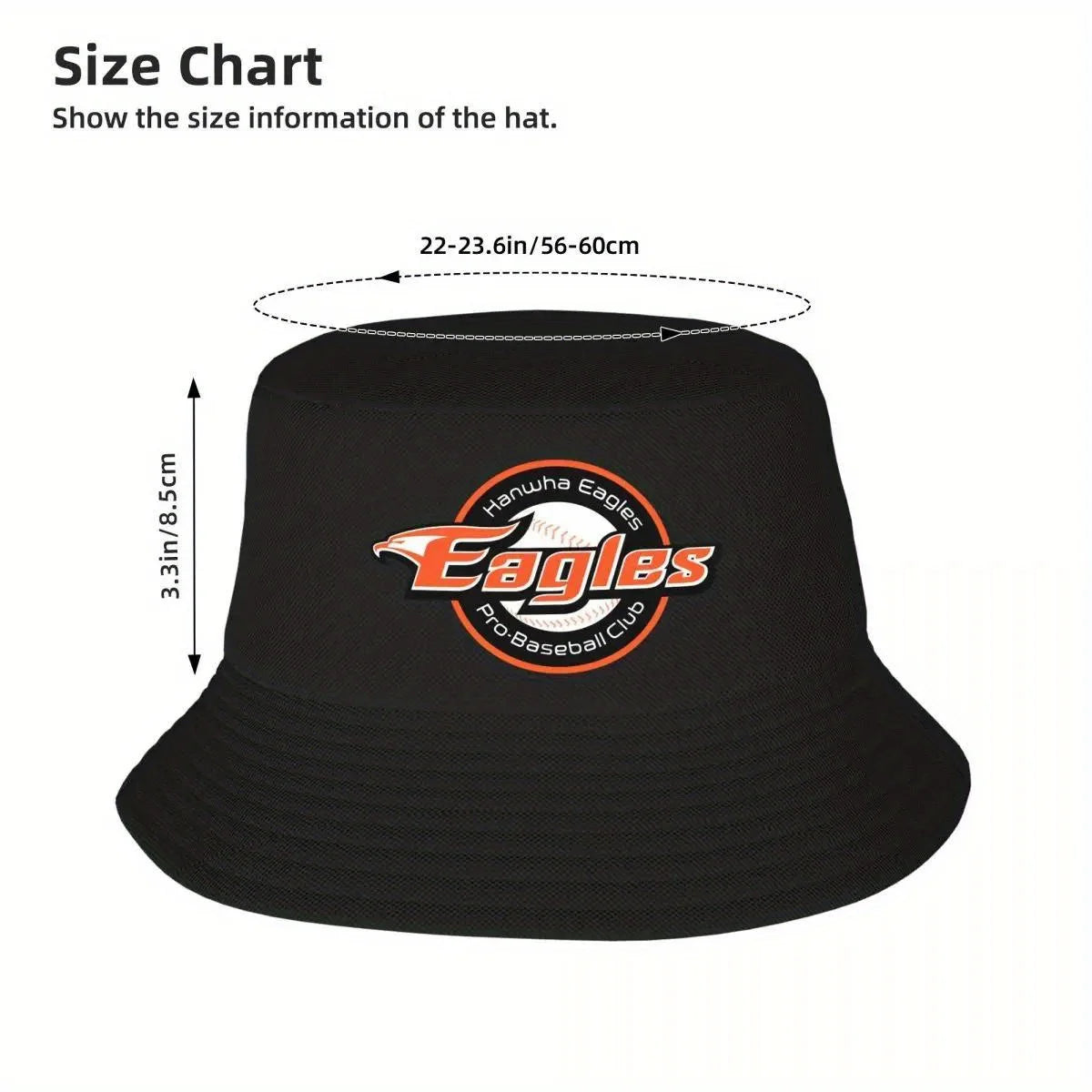 Fashion Hanwha Eagglles Baseball Team Sport Bucket Hats