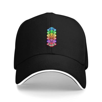 Geometry Gaming Cube Dash Baseball Caps