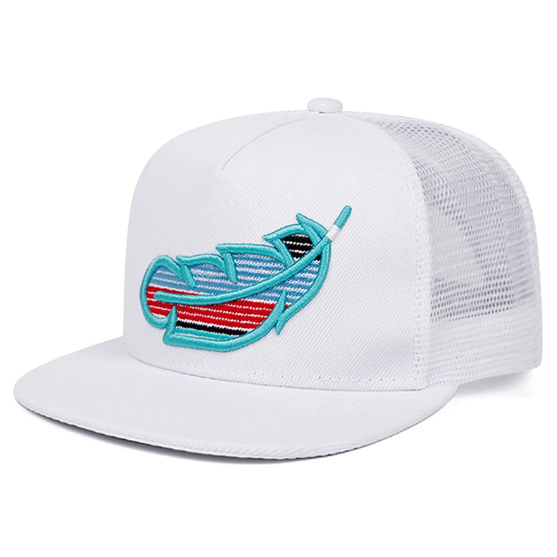 Personalized New Flat Edge Hat letters Creative Embroidered Street HipHop Hat Snapback Caps