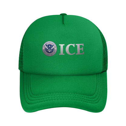 Immigration and Customs Enforcement ICE Trucker Cap Mesh Baseball Caps