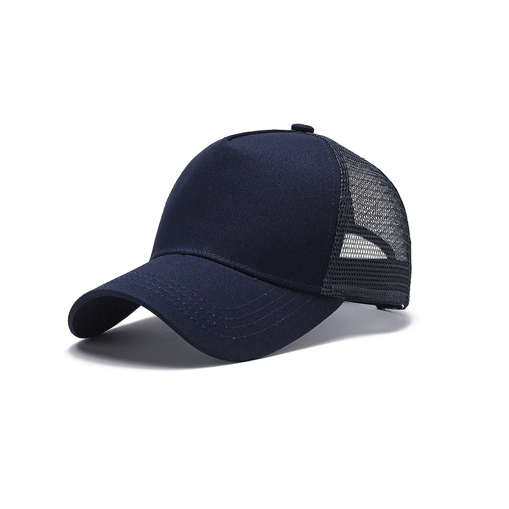 Summer Color-Block Breathable Mesh Baseball Cap