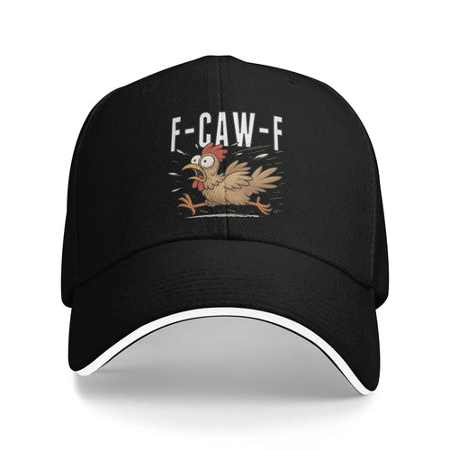 Men Women Funny F-Caw-F Chicken FCAWF Hat Cool Baseball Cap