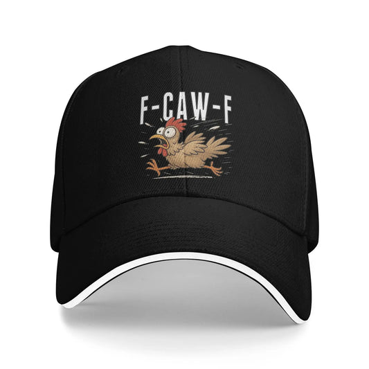 Men Women Funny F-Caw-F Chicken FCAWF Hat Cool Baseball Cap
