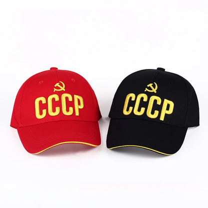 CCCP USSR Baseball Cap Cotton Russian National Emblem Embroidery For Men Women