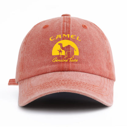 CAMEL Print Washed Baseball Cap For Adults