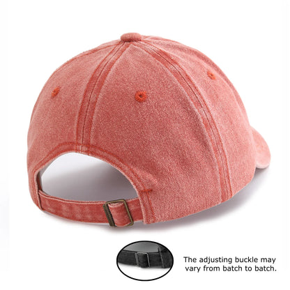 Chair And Tree Print Washed Baseball Cap