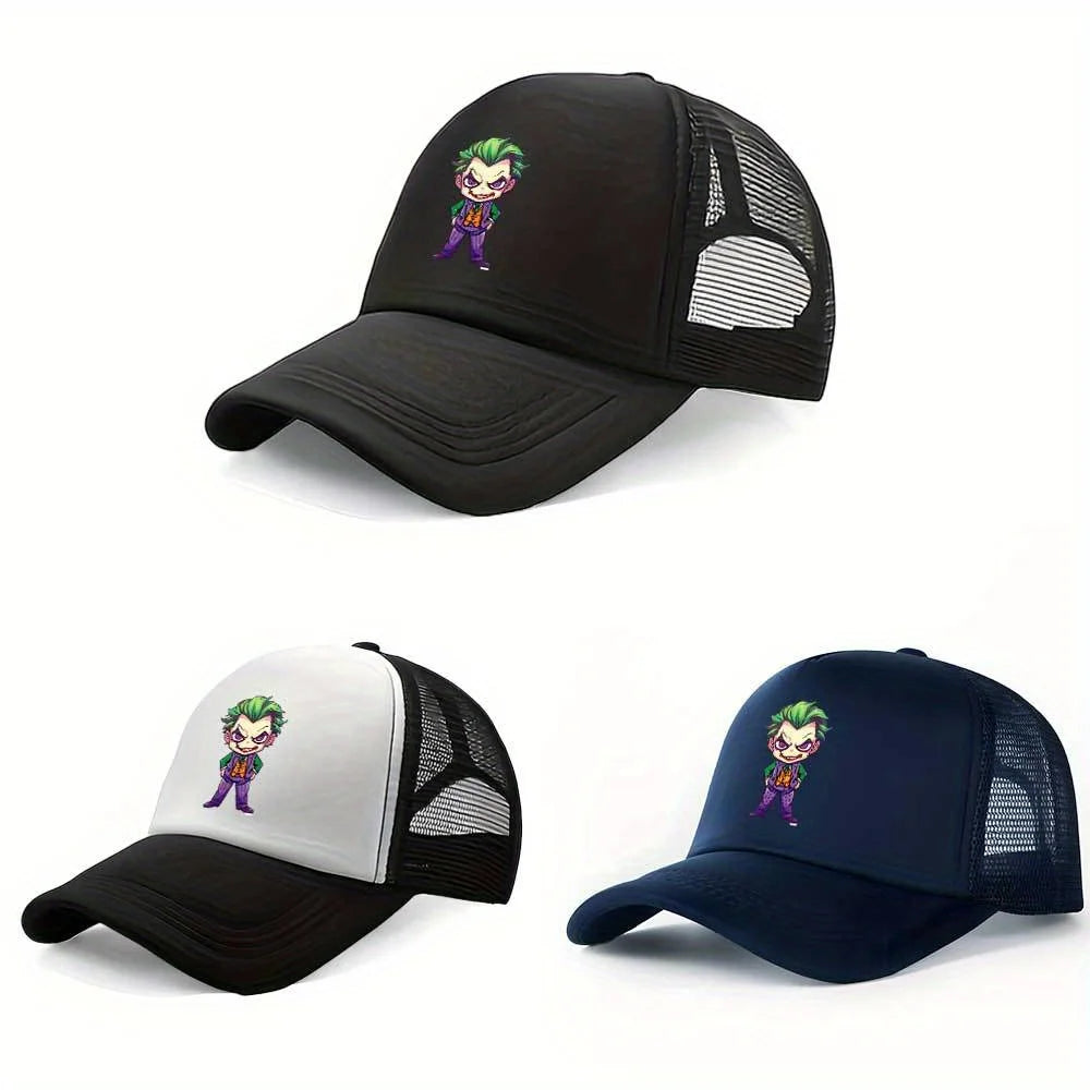 Joker-Themed Cartoon Baseball Cap