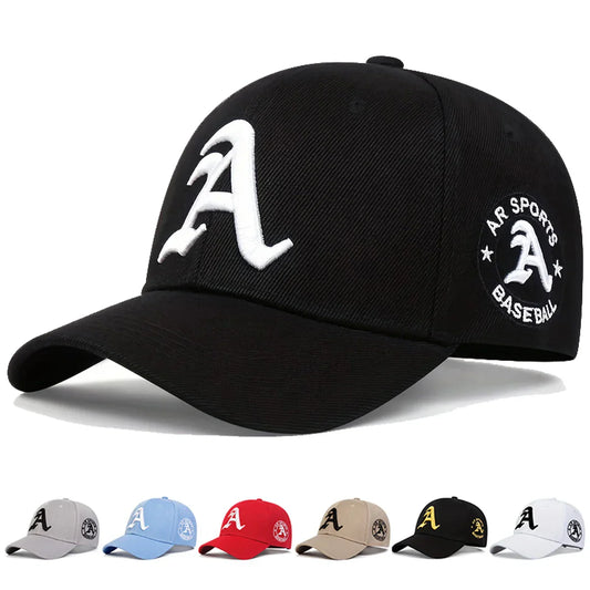 Unisex A Letter Embroidery Baseball Cap