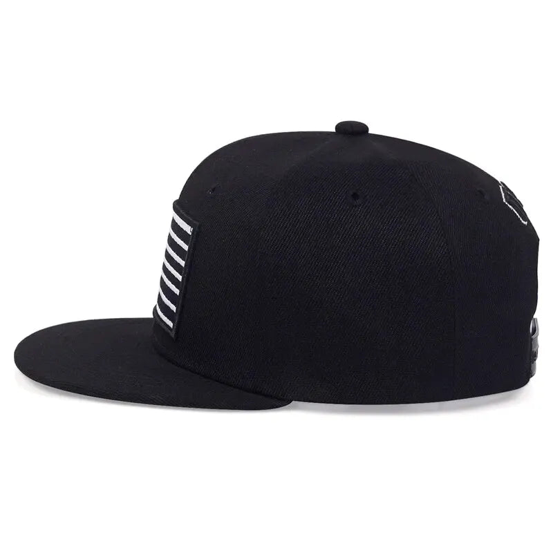 Unisex American Flag Embroidery Hip-Hop Hats Outdoorat