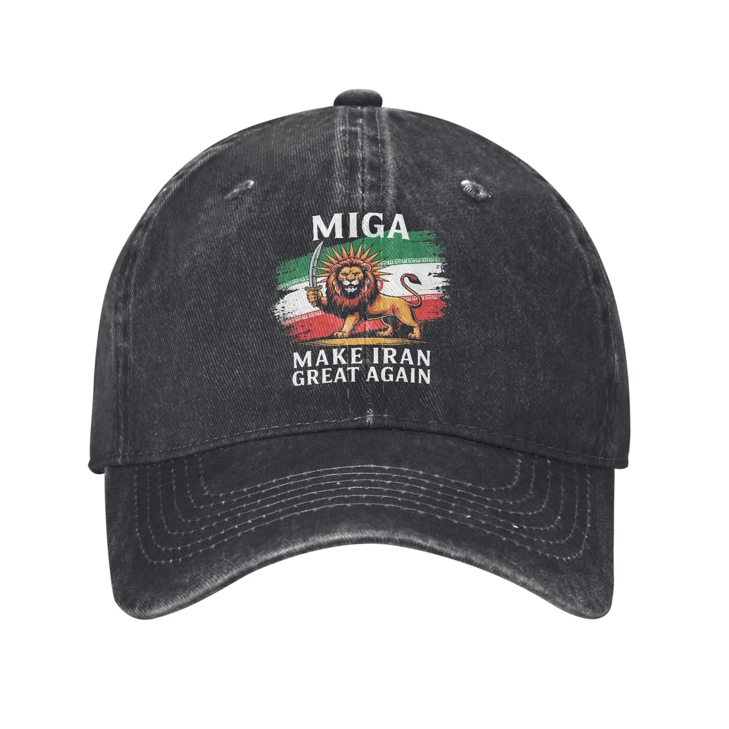 Make Iran Great Again Red Logo Casual Baseball Cap For Men Women