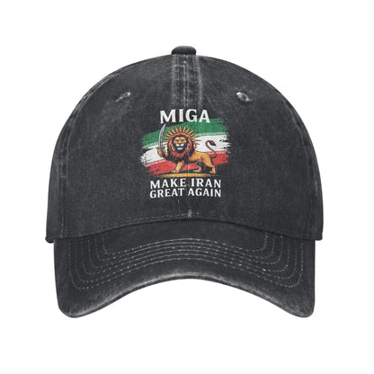 Make Iran Great Again Red Logo Casual Baseball Cap For Men Women