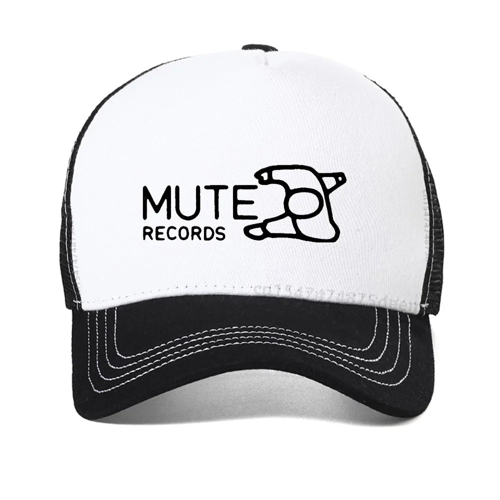 Mute Records 3 Black Baseball Cap