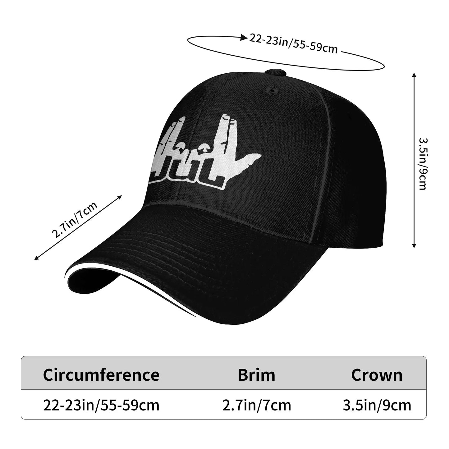 Baseball Cap Rapper Singer Jul Sign Outfits Unisex Style Casquette Hats Cap