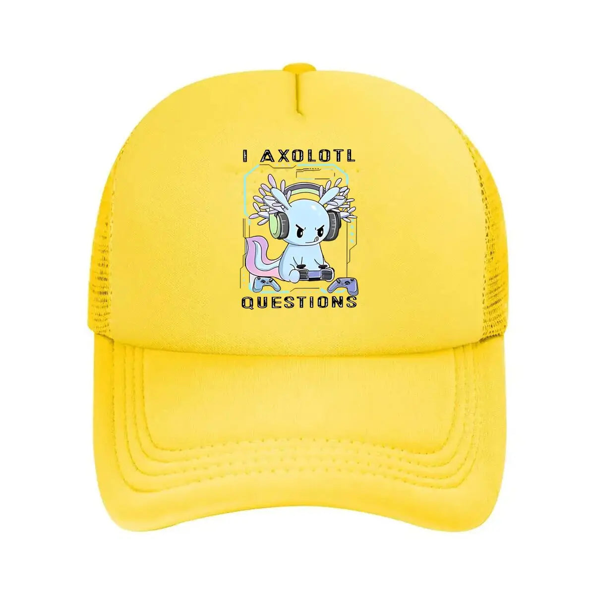 Gaming Axolotl Casual Mesh Baseball Cap