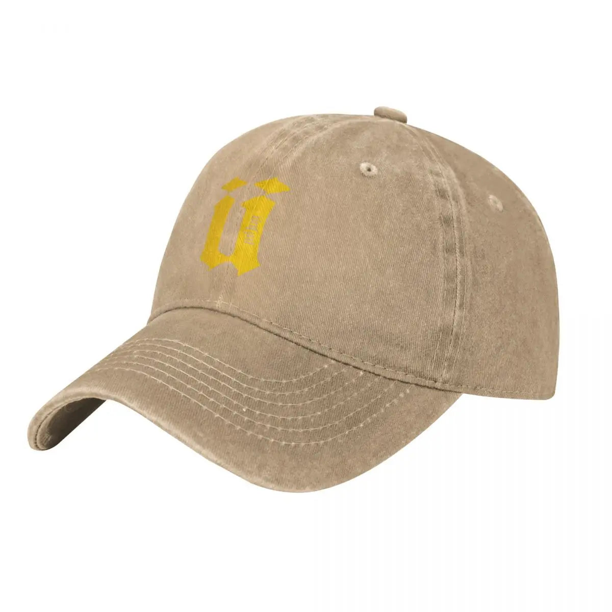 Uncut 100% Cotton Bold Print Denim Cap Durable For Baseball Cap