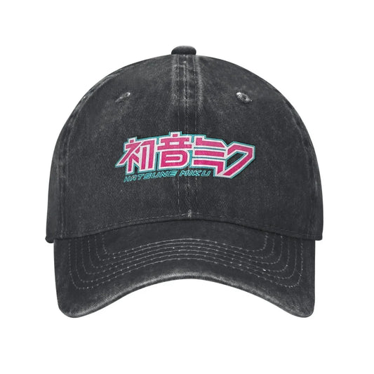 Hatsune Miku logo Headwear Baseball Cap Men Women