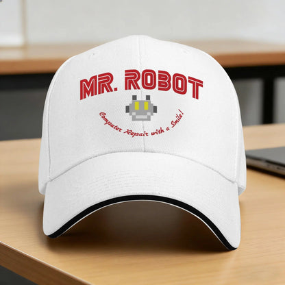 Mr. Robot Computer Repair Smile Baseball Cap