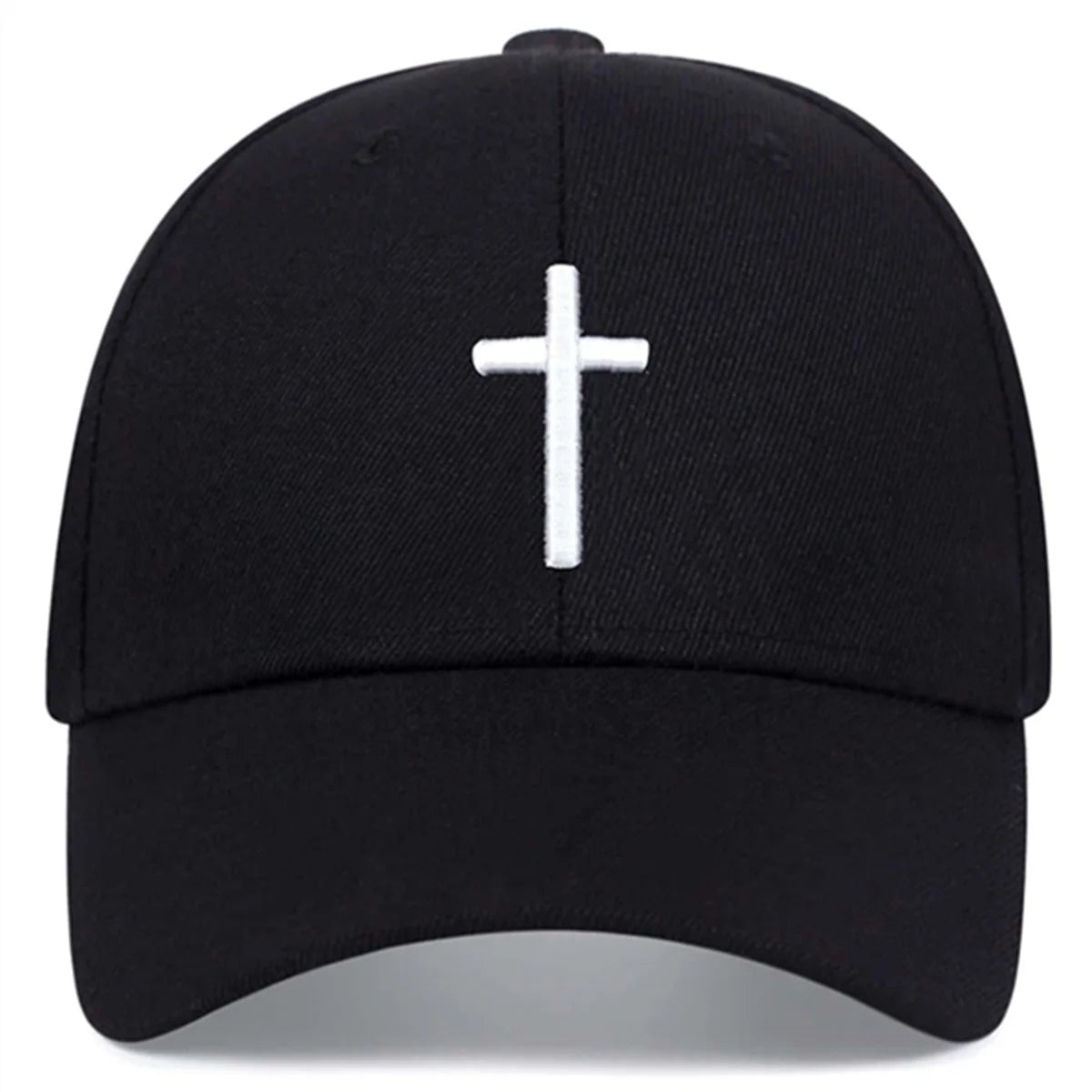 Fashion Simple Black Baseball Cap Solid Color Golf Hat Cotton Snapback Caps