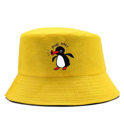 Summer Penguin Bucket Hat Reversible Bob
