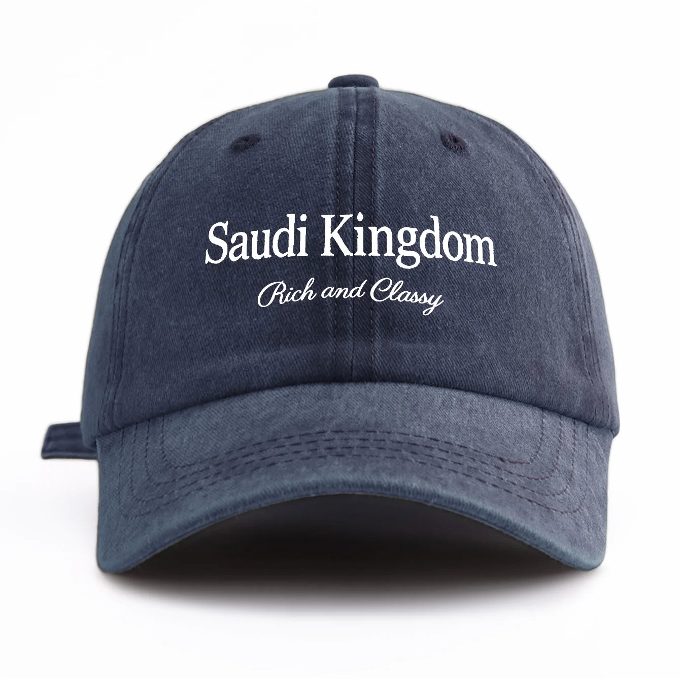 Saudi Kingdom Print Washed Baseball Cap