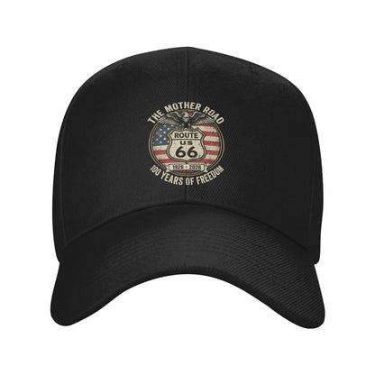 Routes 66 100th Anniversary The Mother Road  Golf Hat Merch Vintage Baseball Cap