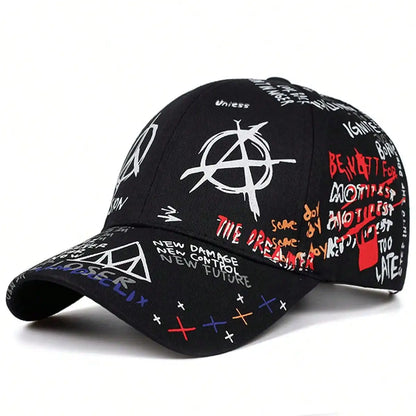 Unisex Colorful Eye Graffiti Print Baseball Caps