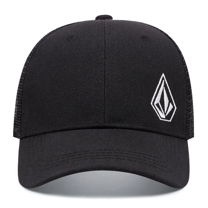 2025 New Diamond Embroidered Cotton Mesh Hat Men's Hip Hop Hat Decorative Hat Women's Baseball Hat