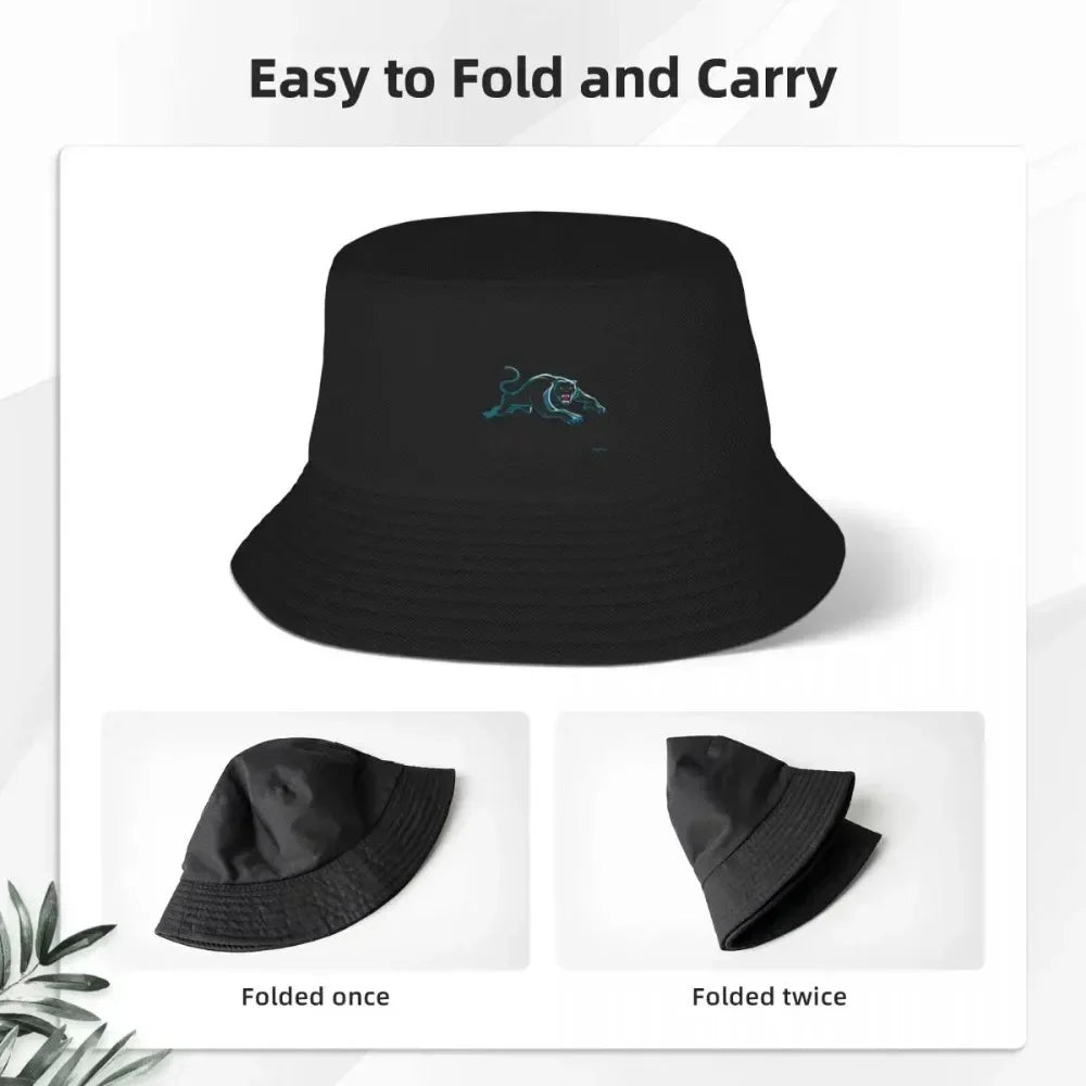Penrith Panthers NRL Bucket Hat Christmas Hats Big Size Hat dad hat Thermal Visor Caps For Women Men's