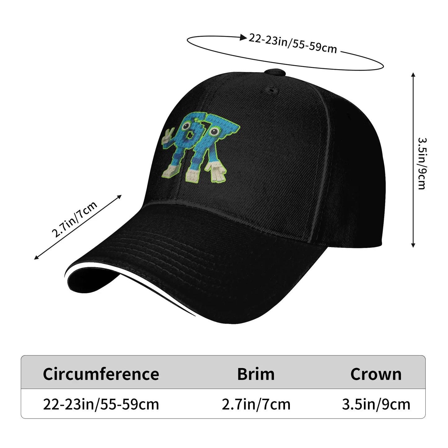 67 Meme Character Brainrot Casual Baseball Cap