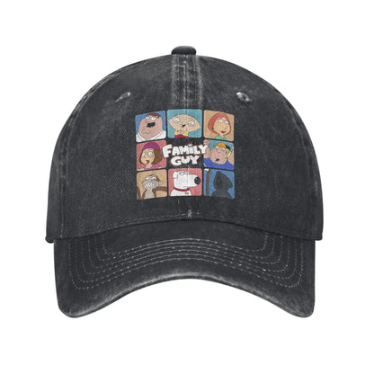 aFamilies Cartoon Peter Lois Stevie Baseball Caps