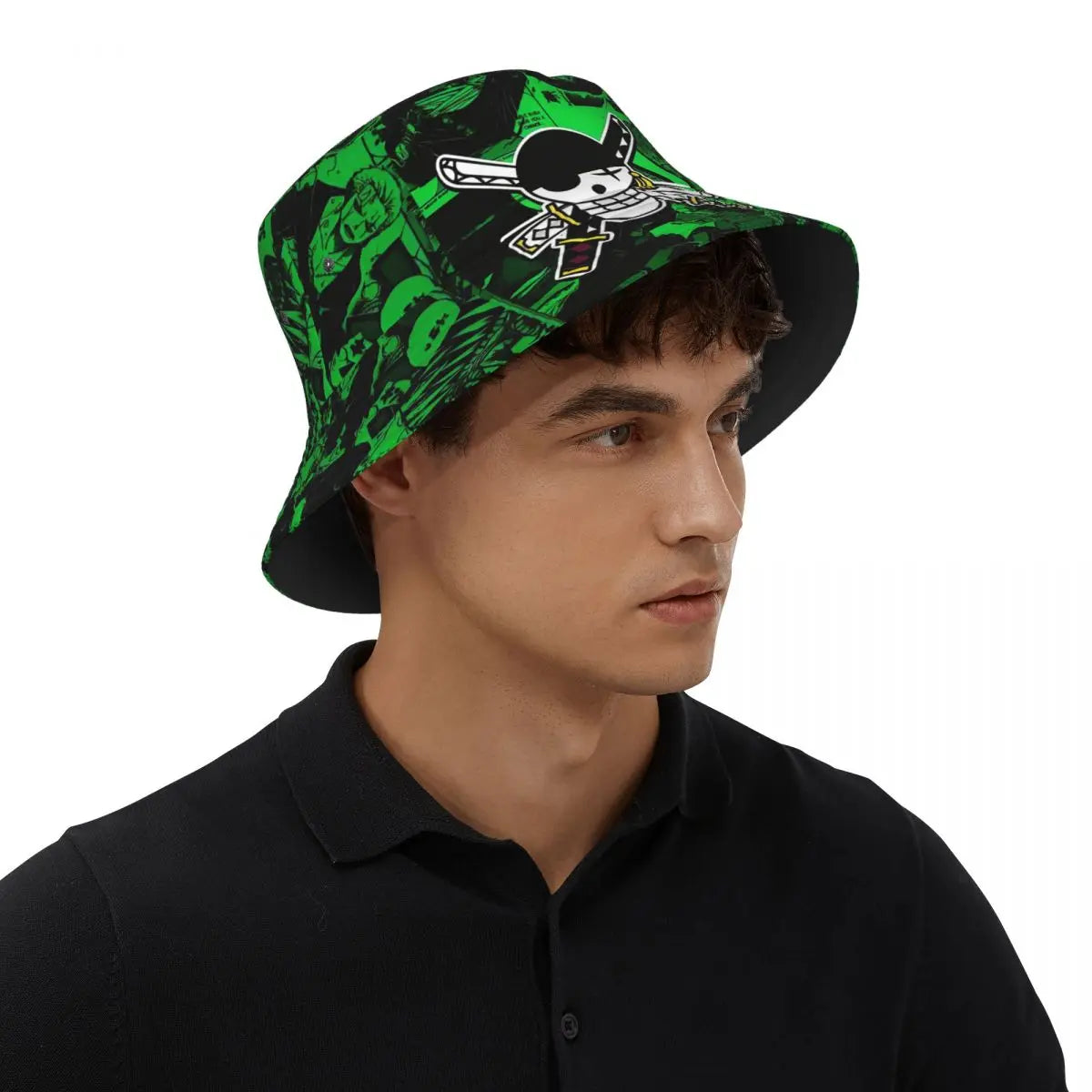 Bucket Hat One Piece Zoro Skull