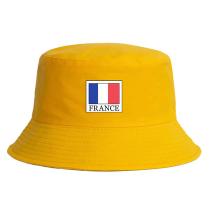 Unisex Reversible Bucket Hat Woman Man France Flag