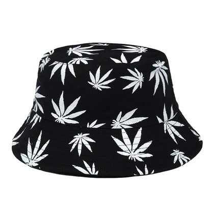 Unisex Bucket Hat Summer/Summer Bucket Hats Weed Print Fisherman