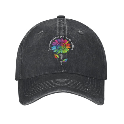 Purride Cat Pride Ally LGBT Rainbow Baseball Caps