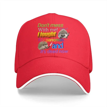 Fought My Pancreas Adjustable Baseball Hat