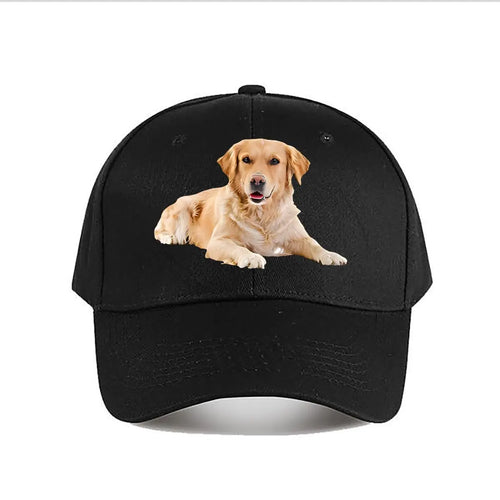 Golden Retriever Print Baseball Cap