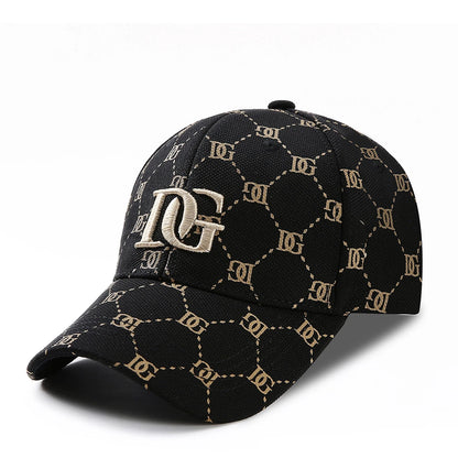 The New Korean Version of the Printed Letter Embroidered Cap Men's