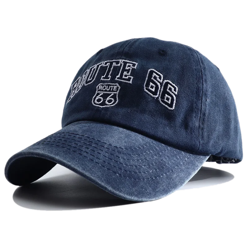 Route 66 Embroidered Baseball Cap