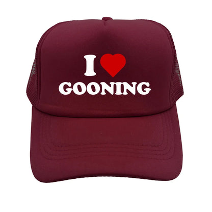Funny I Love Gooning Baseball Caps Cool Summer Men Mesh Net Hat