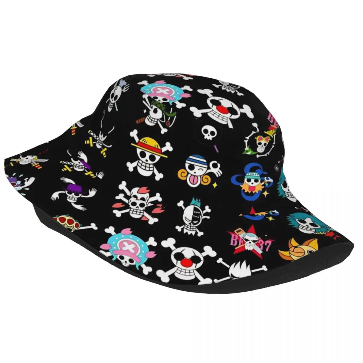 Bucket Hats One Piece Pirate Skull